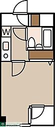 リーセントパレス多摩 1Kの間取図画像