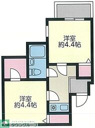 アスタック弐番館 2Kの間取図画像