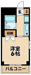 ハウスクレバー 1Kの間取図画像