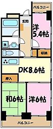 グランドソレイユ 3DKの間取図画像