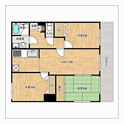 間取図画像 3LDK