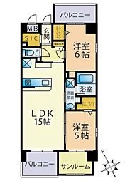 neu 2LDKの間取図画像