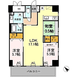 PalaisFelicia 3LDKの間取図画像