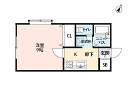 モン・ルポ 1Kの間取図画像