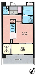 KDX清水レジデンス 1LDKの間取図画像