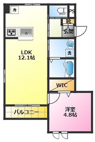 仮）ヘーベルメゾン元住吉 201｜神奈川県川崎市中原区市ノ坪(賃貸マンション1LDK・2階・41.52㎡)の写真 その2