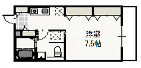 岡山県岡山市南区妹尾(賃貸アパート1K・2階・27.94㎡)の写真 その2