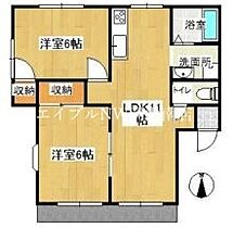 岡山県岡山市南区福島1丁目（賃貸アパート2LDK・1階・52.19㎡） その2