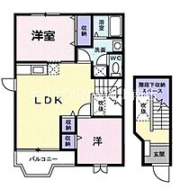 岡山県玉野市山田（賃貸アパート2LDK・2階・58.12㎡） その2