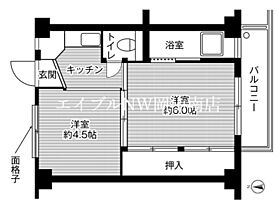 岡山県玉野市八浜町大崎（賃貸マンション2K・1階・28.98㎡） その2