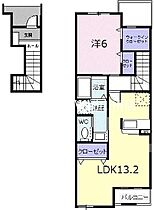 岡山県岡山市南区西市（賃貸アパート1LDK・2階・51.13㎡） その2