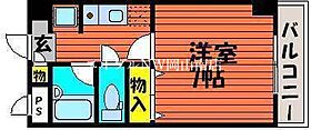 岡山県岡山市南区新福2丁目（賃貸マンション1K・4階・23.00㎡） その2