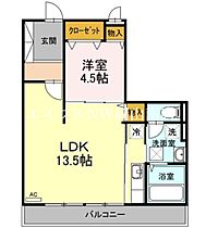 岡山県岡山市南区三浜町1丁目（賃貸アパート1LDK・2階・50.37㎡） その2