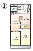 岡山県岡山市中区藤崎（賃貸マンション2LDK・1階・58.32㎡） その2