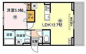 岡山県岡山市南区福富西3丁目（賃貸アパート1LDK・2階・41.67㎡） その2