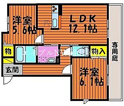 岡山県玉野市長尾（賃貸アパート2LDK・1階・59.33㎡） その2