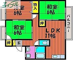 間取図画像 3LDK
