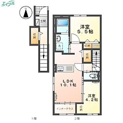 JR宇野線 備前西市駅 徒歩12分 2階/-