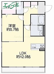 フレシール 1LDKの間取図画像