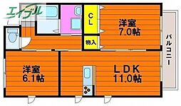 JR山陽本線 岡山駅 バス27分 平福下車 徒歩4分 1階/-