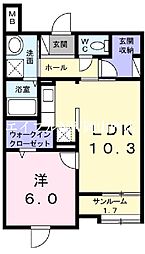 大安寺駅 6.7万円