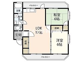 フラワーハイツII  ｜ 岡山県岡山市北区西長瀬（賃貸マンション2LDK・1階・63.46㎡） その2