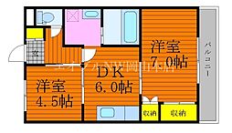 間取図画像 2DK