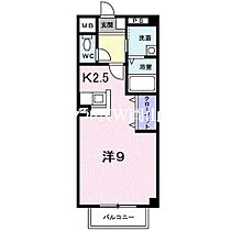 マーベラスＫ1Ａ  ｜ 岡山県岡山市北区田中（賃貸アパート1R・2階・30.24㎡） その2