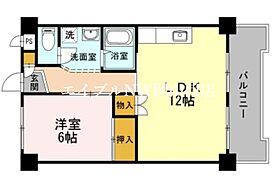 長瀬マンション　II棟  ｜ 岡山県岡山市北区中仙道2丁目（賃貸マンション1LDK・2階・47.45㎡） その2