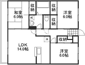 LINDE  ｜ 岡山県岡山市北区中仙道2丁目（賃貸マンション3LDK・3階・75.35㎡） その2