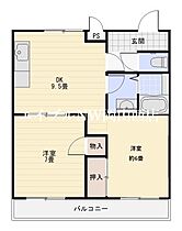 ソフィア今  ｜ 岡山県岡山市北区今6丁目（賃貸アパート2LDK・3階・53.28㎡） その2