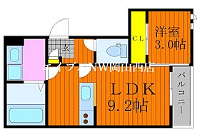 GRANDTIC医大南  ｜ 岡山県岡山市北区奥田本町（賃貸アパート1LDK・1階・30.92㎡） その2