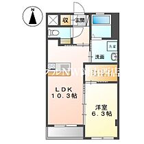 グローリア・マサ  ｜ 岡山県岡山市北区下中野（賃貸マンション1LDK・3階・42.53㎡） その2