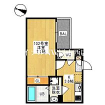 REGALEST 白石東新町  ｜ 岡山県岡山市北区白石東新町（賃貸アパート1K・2階・26.84㎡） その2