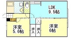 フレグランスＫ  ｜ 岡山県岡山市北区大安寺東町（賃貸アパート2LDK・1階・51.37㎡） その2