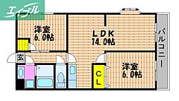 ブールヴァール陵南 2階