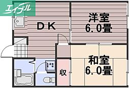 間取図画像 2DK
