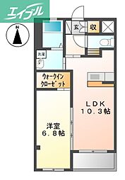 ベレッツァ久米 2階/-