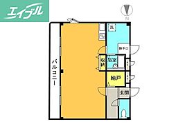 アーバン・コーポ黒住 ワンルームの間取図画像