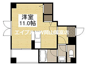 岡山県岡山市北区表町3丁目（賃貸マンション1R・7階・28.18㎡） その2