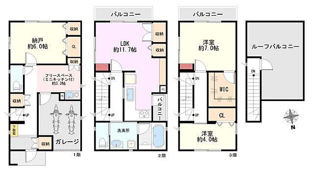 間取り 江戸川区篠崎町4丁目