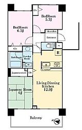 レクセルガーデン篠崎 3LDKの間取図画像