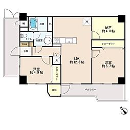 市川行徳住宅 2SLDKの間取図画像