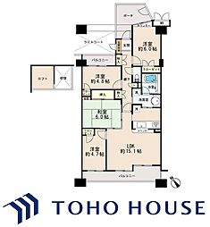 エステ・シティ海浜幕張壱番館 4LDKの間取図画像