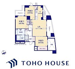 ヒルズ船堀 3LDKの間取図画像