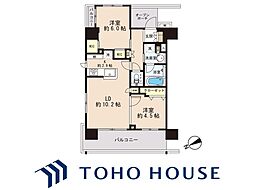 エクセレントシティ船橋グランライズ 2LDKの間取図画像
