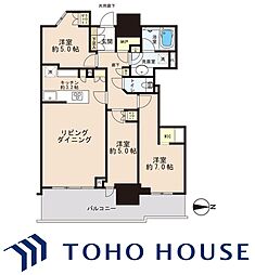 幕張ベイパークライズゲートタワー 3LDKの間取図画像