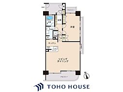 ペルル薬園台七林 1LDKの間取図画像