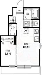 Casa　Simpatia小金井 1階1LDKの間取り