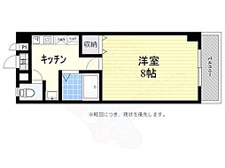 エスポワール本町 1Kの間取図画像